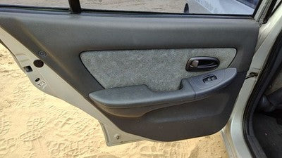 01-03 Hyundai Elantra Driver Left Rear Inside Door Trim Panel Only Oem Back Gray