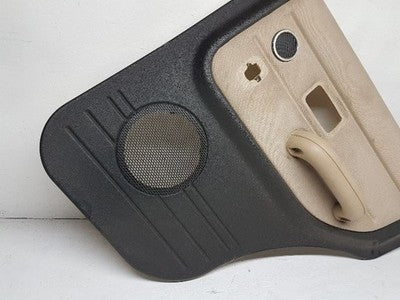 2002 Land Rover Freelander Right Rear Door Trim Panel Back Tan Black Passenger