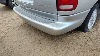 1996-2000 Chrysler Town & Country Rear Bumper Cover Assembly Oem Back Silver