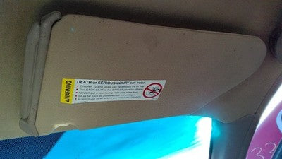 1997 Buick Century Passenger Right Sun Visor Oem Taupe 52B