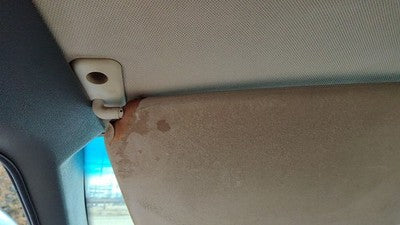 1991 Volvo 740 Driver Left Sun Visor Oem Gray