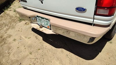 1991-1994 Ford Explorer Rear Bumper Assembly With Brackets Oem White F2tz17906j