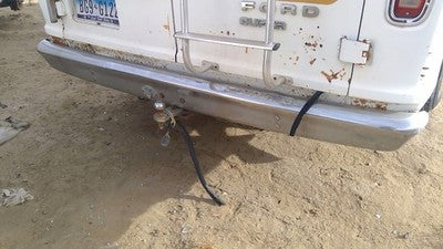 1975-1985 Ford Van E250 Chrome Rear Bumper Assembly With Brackets Oem E8uz17906a