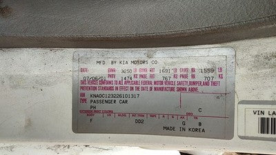 2000-2005 Kia Rio Complete Fuel Rail With Injectors Set Loaded Oem 1.5L