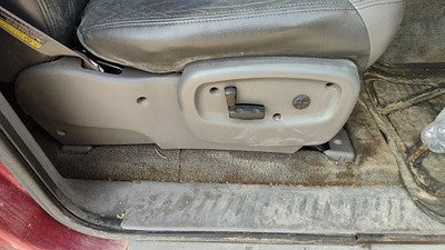 02 Trail Blazer Passenger Right Side Power Seat Switch Trim Panel Dark Pewter