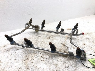 1991-1997 Ford F250 Complete Fuel Rail With Injectors Set Loaded Oem 7.5L 460