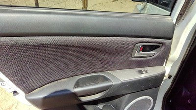 07-09 3 Driver Left Rear Inside Door Trim Panel With Switches Back Black Br6