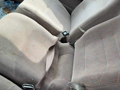 92-97 Ford F250 Center Console Jump Seat Assembly Oem Floor Middle Brown Rk