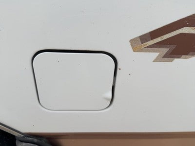 1997-1999 Ford F250 Fuel Tank Door With Hinge Gas Lid Oem Filler Tan White Dy