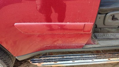 02-05 Trail Blazer Passenger Right Rear Moulding Door Back Trim Majestic Red 86U