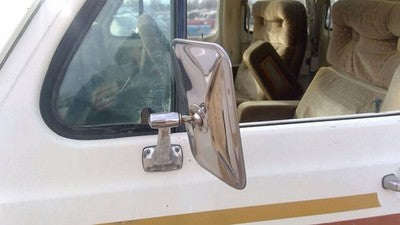 1979 Ford Van E250 Driver Left Side Mirror Door Mounted Oem Chrome