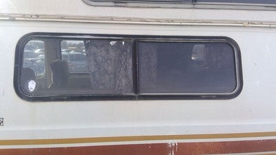 1975-1984 Ford Van E250 Driver Left Rear Quarter Glass Back Side Window Oem