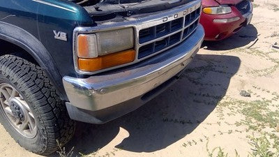 1991-1996 Dodge Dakota Chrome Front Bumper Assembly With Brackets Oem 04482850