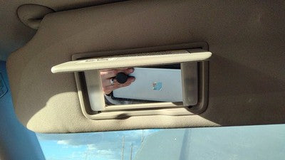 2009-2015 Honda Pilot Driver Left Sun Visor Oem Gray/Blue Gr 83280Szaa01za