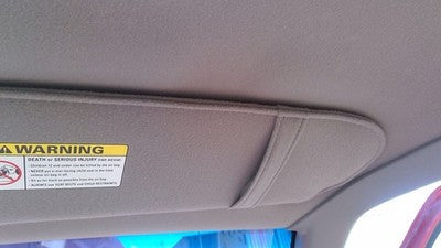 2000-2002 Ford Ranger Passenger Right Sun Visor Oem Gray Yl5z1004104aab
