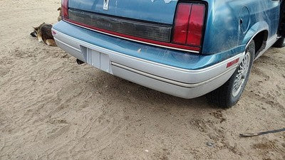 1989-1991 Olds Cutlass Calais Rear Bumper Cover Assembly Oem Back Blue 22548579