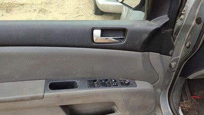 08-09 Sentra Driver Left Front Door Trim Panel With Master Switch Charcoal W