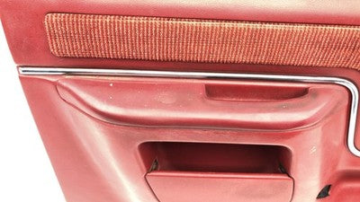 1989 Ford F150 Driver Left Front Door Trim Panel Red Oem
