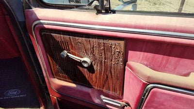 1983 Ford F150 Passenger Right Front Inside Door Trim Panel Red