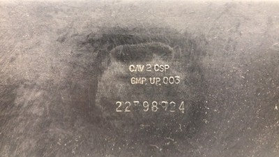 2012 Chevy Express Van Engine Dog House Cover Oem 22798924