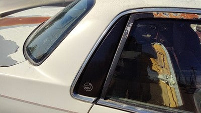 1989 Century White Passenger Right Rear Moulding On Quarter Panel Behind Window