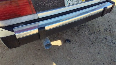 1984-1985 Ford Tempo Rear Bumper Assembly Aluminum With Brackets Oem Back