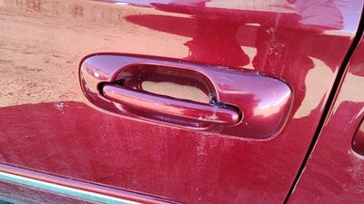 01-07 & Country Passenger Right Rear Outside Door Handle Back Inferno Red Prh