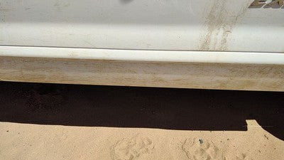 01-03 Ford Explorer Passenger Right Front Moulding From Door Trim Strip White Yz