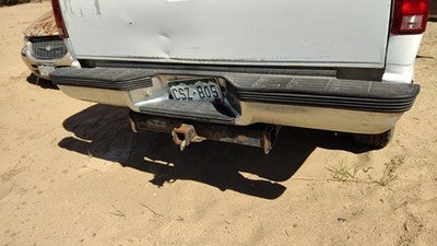 1988-1999 Chevy Silverado 1500 Chrome Rear Bumper With Mount Brackets Oem White
