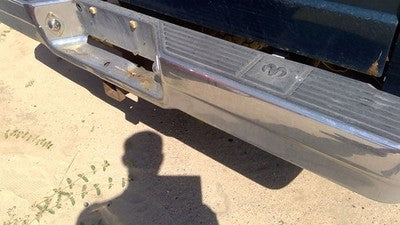 1987-1996 Dodge Dakota Chrome Rear Step Bumper With Brackets Oem 82400656