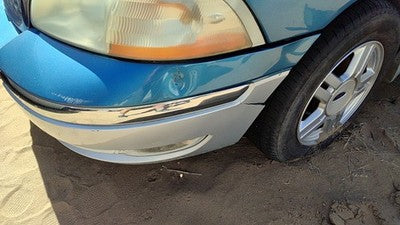 2001-2003 Ford Windstar Front Bumper Cover Assembly Oem Blue Lv Ts Torn