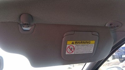 1998 Ford Taurus Passenger Right Sun Visor Oem Gray