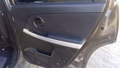 06-08 Torrent Passenger Right Rear Inside Door Trim Panel Only Back Black 19C