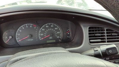 2001-2003 Hyundai Elantra Trim Bezel Around Speedometer Dash Surround Panel Gray