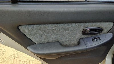 01-03 Hyundai Elantra Driver Left Rear Inside Door Trim Panel Only Oem Back Gray
