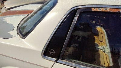 1989 Century White Passenger Right Rear Moulding On Quarter Panel Behind Window