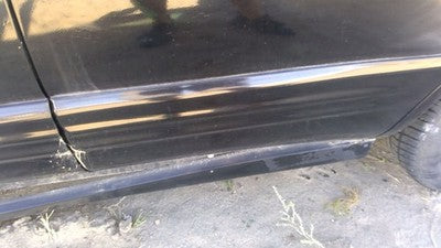 01-02 Subaru Forester Driver Left Rear Moulding From Door Back Trim Strip Black