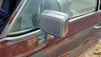 1980-1984 Deville Sedan Driver Left Side Mirror Door Mounted Oem Cable Manual