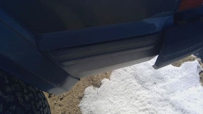 1985 Jeep Cherokee Driver Left Rear Moulding On Quarter Panel Oem Gray