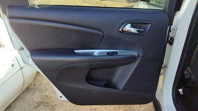 2012-19 Dodge Journey Driver Left Rear Inside Door Trim Panel Only Back Black X9