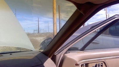 1994 Olds Eighty Eight Passenger Right A Pillar Trim Windshield Post Panel Tan