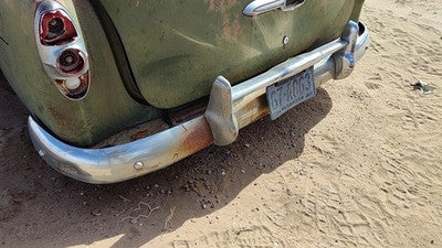 1953 Chevy Bel Air 150 Sedan Rear Bumper Assembly With Brackets Oem Chrome