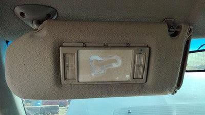 1999 S10 Blazer Driver Left Sun Visor Oem Gray 92H