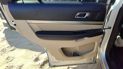 16-19 Explorer Driver Left Rear Inside Door Trim Panel Wh Switches Back Camel 7L