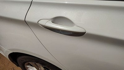 11-14 Sonata Passenger Right Rear Outside Door Handle Back Shimmering White Mica