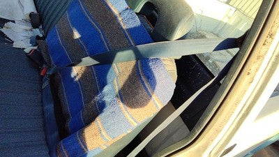 1993 Gmc Sierra 2500 Driver Left Front Seat Belt Retractor Oem Shoulder Blue