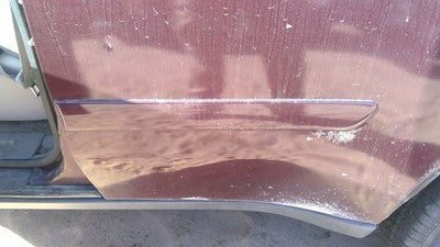 06-09 Trail Blazer Driver Left Rear Moulding From Door Back Trim Strip Red 49U