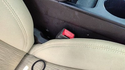 11-15 Hyundai Sonata Passenger Right Front Seat Belt Buckle Receiver Camel Yda
