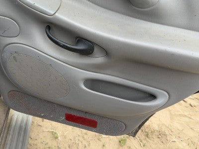 00-02 Expedition Passenger Right Rear Door Trim Panel With Switches Back Gray 12