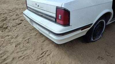 1985-1988 Olds Ciera Rear Bumper Cover Assembly Oem Back White 22527433